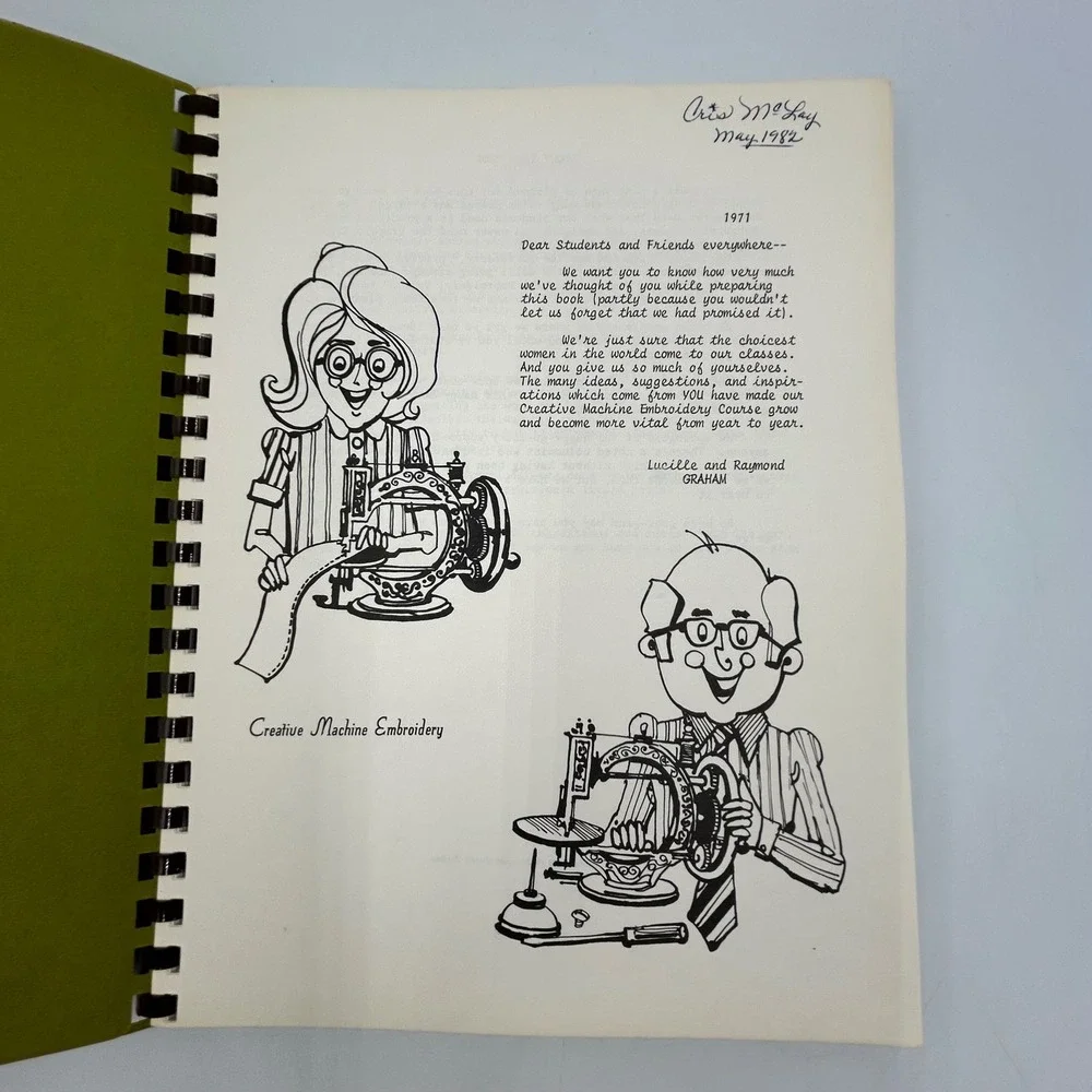 Lucille Merrell Graham Creative Machine Embroidery Books Vol 1-3 Transfer Sheets